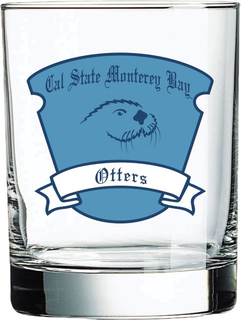 California State University Monterey Bay 14 oz. Double Old Fashion Glass