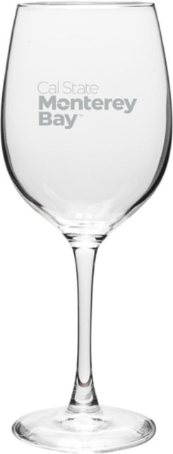 California State University Monterey Bay 16 oz. Wine Glass