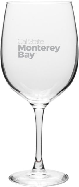 California State University Monterey Bay 19 oz. Wine Glass