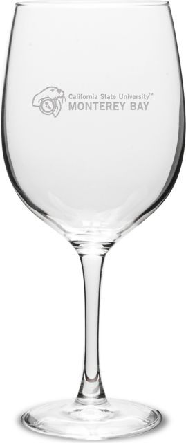 California State University Monterey Bay 19 oz. Wine Glass
