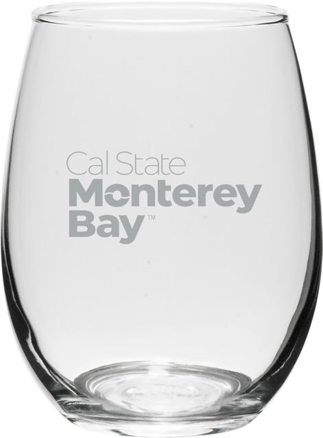 California State University Monterey Bay 15 oz. Wine Glass
