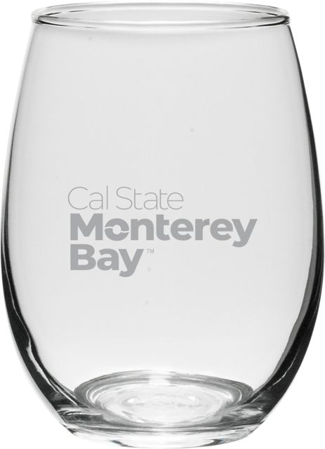 California State University Monterey Bay 21 oz. Stemless Wine Glass