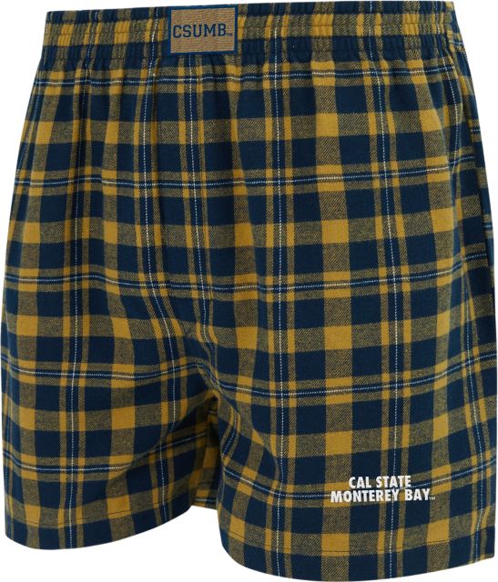 California State University Monterey Bay Flannel Boxers