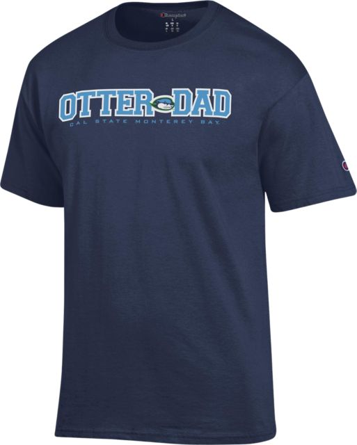 California State University Monterey Bay Otters Dad Short Sleeve T-Shirt