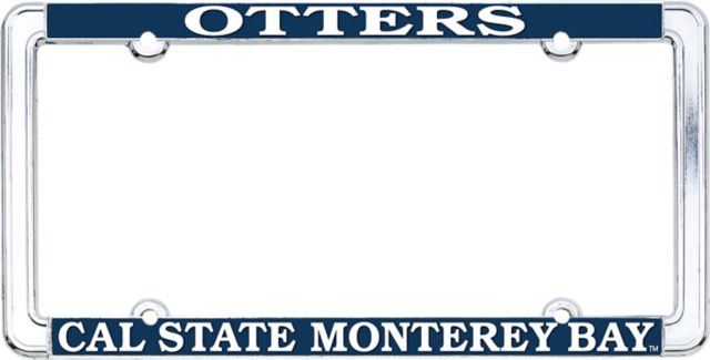 California State University Monterey Bay Otters Thin Rim License Plate Frame