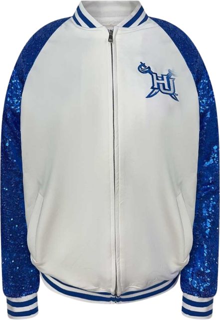 Hampton University Women's Sequin Bomber Jacket