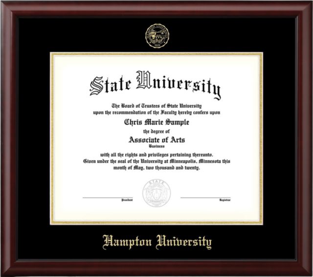 Hampton University 11 x 14 Diploma Frame