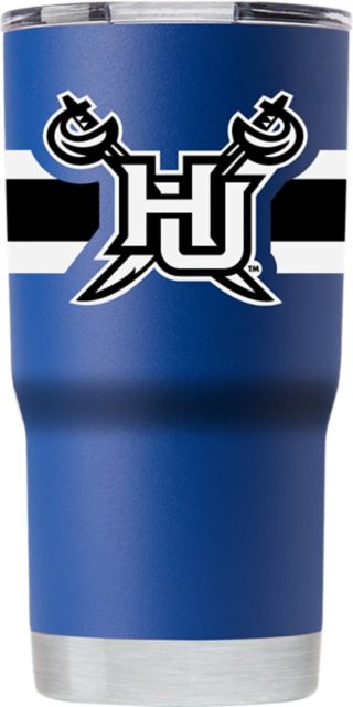 Hampton University 20 oz. Vacuum Insulated Striped Tumbler