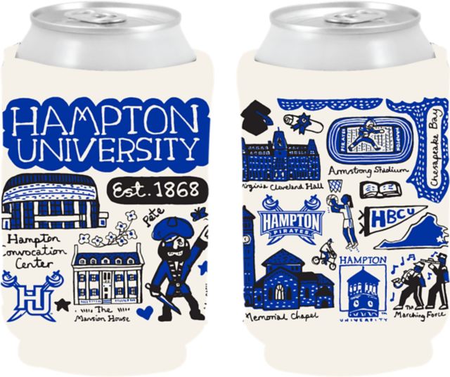 Hampton University Julia Gash Can Coozie