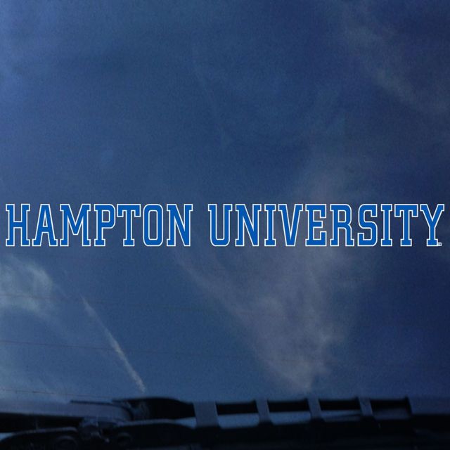 Hampton University Strip Decal