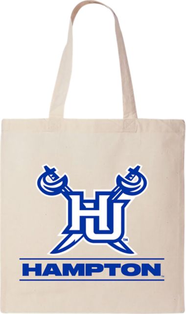 Hampton University 15 x 16 Canvas Tote Bag