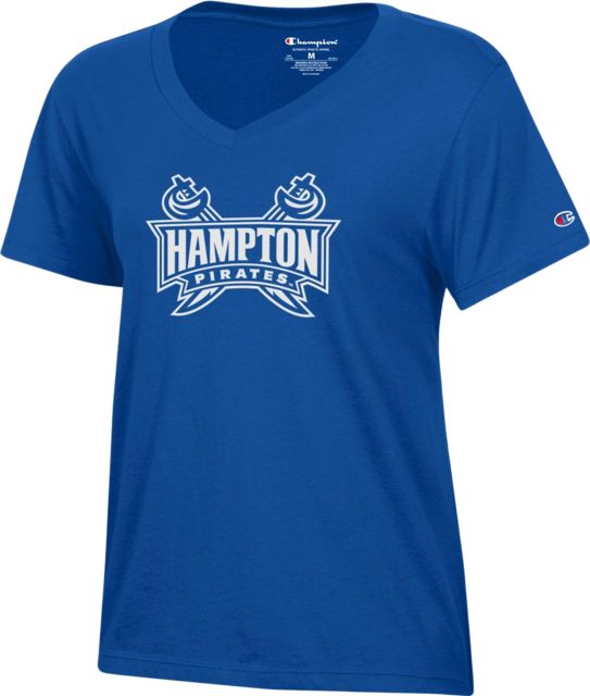 Hampton University Women's V-Neck Short Sleeve T-Shirt