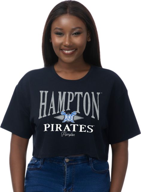 Hampton University Women's Boxy Cropped Short Sleeve T-Shirt