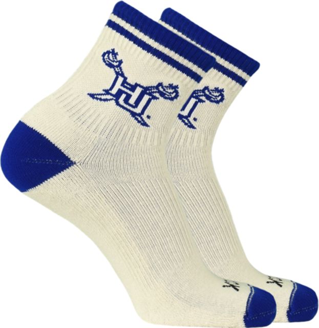 Hampton University Vintage Quarter Crew Socks
