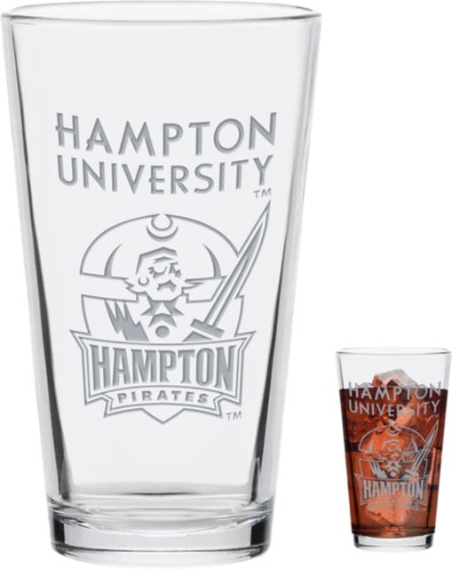 Hampton University Engraved Glass