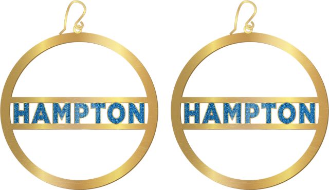 Hampton University Hoop Earrings