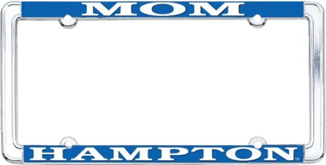 Hampton University Mom License Plate Frame