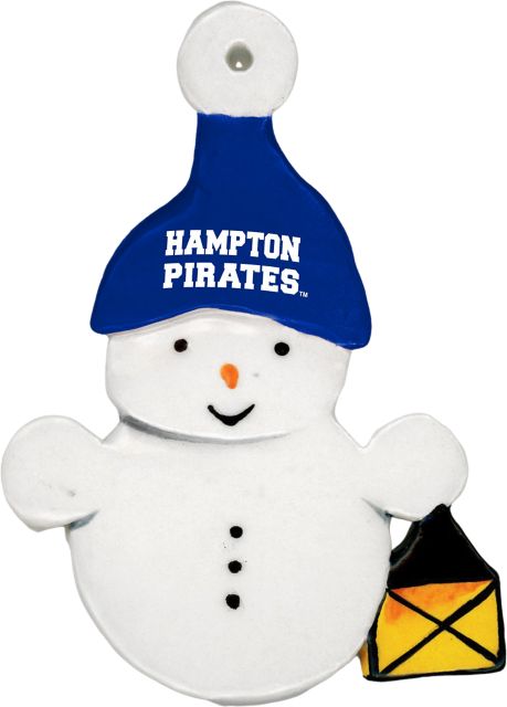 Hampton University Snowman Ornament