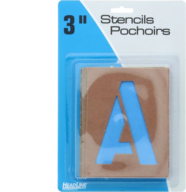 Stencils 3Inch Gothic Capitals And Numbers