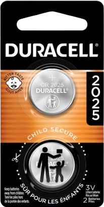 BATTERY 2PK 2025 COIN DURACELL