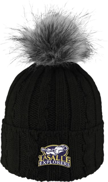 La Salle University Women's Fur Pom Beanie