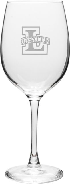 La Salle University 16 oz. Wine Glass