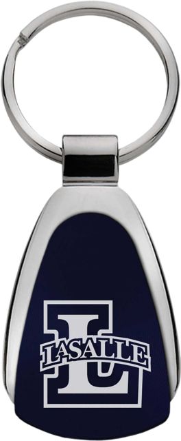La Salle University Teardrop Keychain