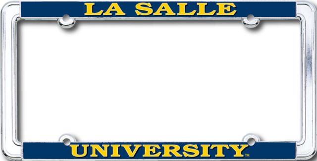 La Salle University Thin Dome License Plate Frame