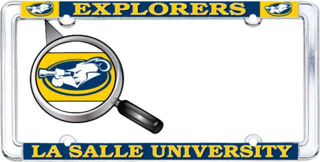 La Salle University Explorers Thin Dome License Plate Frame