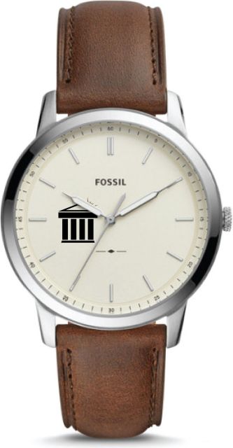 Fossil The Minimalist Three Hand Brown Leather Watch ONLINE ONLY