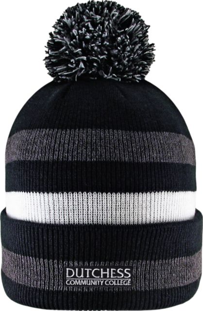 Dutchess Community College Knit Cuff Pom Hat
