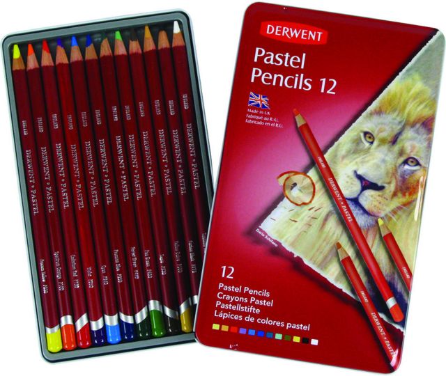 Derwent Pastel Pencils Carded Set of 6 - Assorted Colors