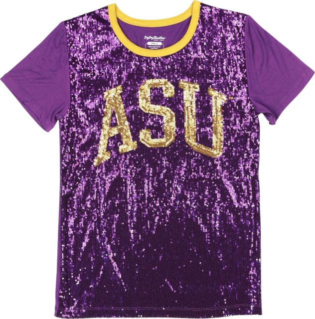 Alcorn State University Women's Sequin Short Sleeve T-Shirt