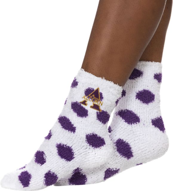 Alcorn State University Fuzzy Dot Socks