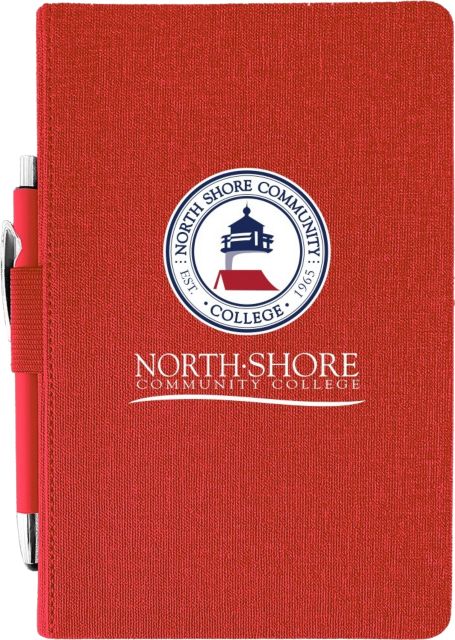 North Shore Community College Journal with Pen