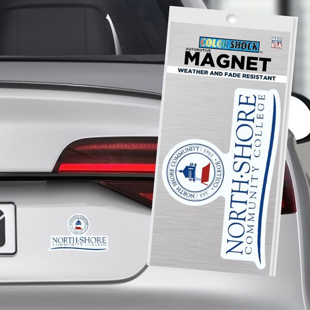 North Shore Community College 4" x 4" Magnet