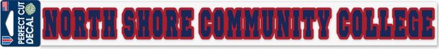North Shore Community College 2'' x 17'' Perfect Cut Decal