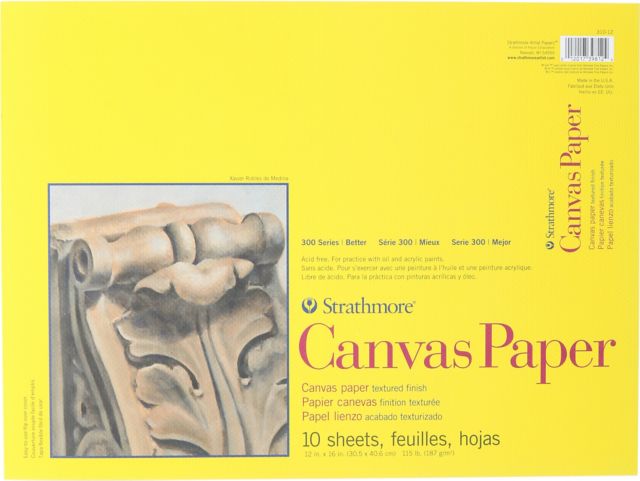 CANVAS PAPER 12X16 10 SHT