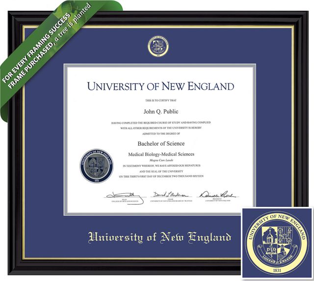 University of New England at Westbrook College Diploma Frame