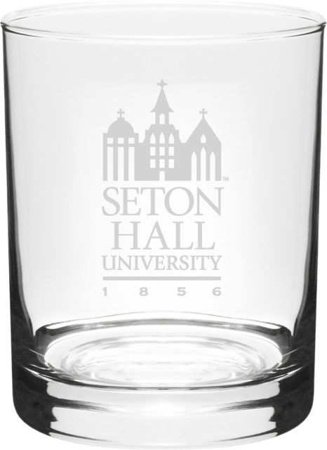 Seton Hall University 14 oz. Double Old Fashioned Glass