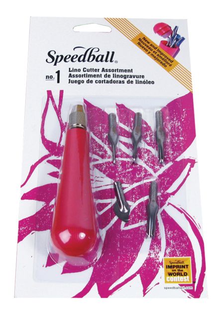 Lino Set #1- 5 Blades With Handle