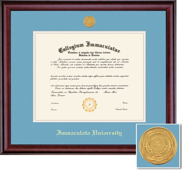 Immaculata University 8.5'' x 11'' Classic Diploma Frame - Bachelor's/Master's