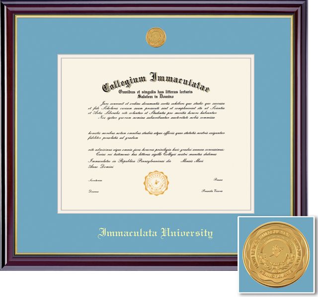 Immaculata University 8.5'' x 11'' Windsor Diploma Frame