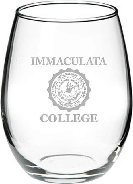 Immaculata University 21 oz. Stemless Wine Glass