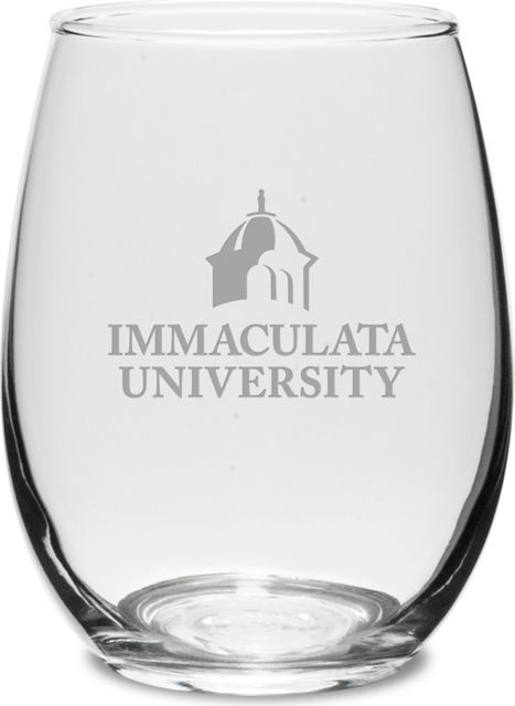Immaculata University 21 oz. Stemless Wine Glass