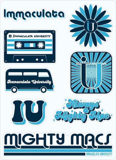 Immaculata University 7.5'' x 7.5'' Sticker Sheet
