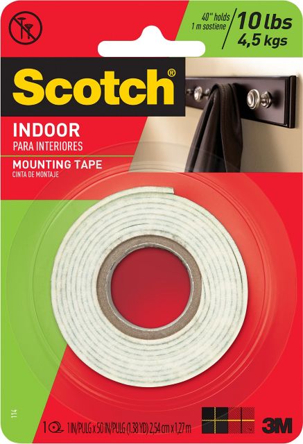 Mounting Tape #114 Heavy Duty 1X50 Inches