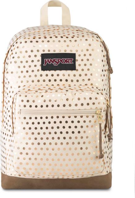 Jansport Right Pack Expression Backpack Gold Polka Dot MSU Denver