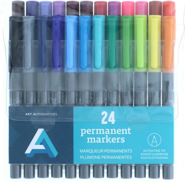 PERMANENT MARKER EXTRA FINE SET 24-COLORS