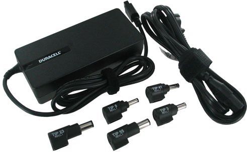 Duracell Universal Laptop Charger- 90 W Output Power - 120 V AC